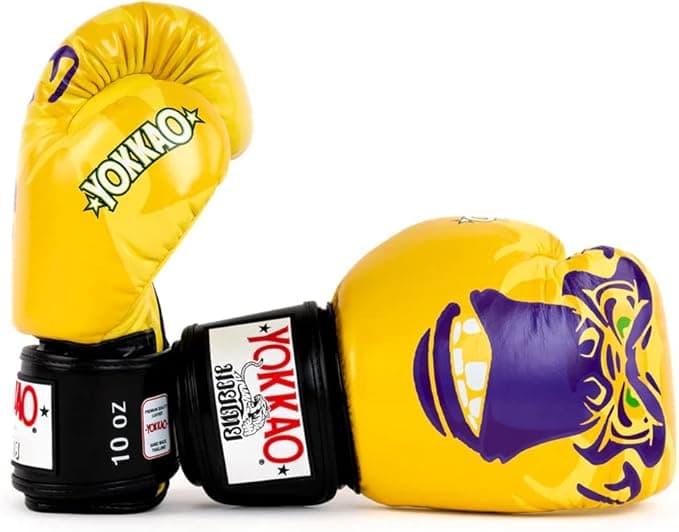 YOKKAO Design Breathable Muay Thai Boxing Glove Primate Yellow — image 2