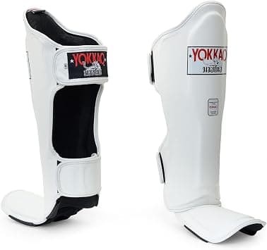 YOKKAO Matrix Muay Thai Kickboxing MMA Shin Guards Matrix White — image 3