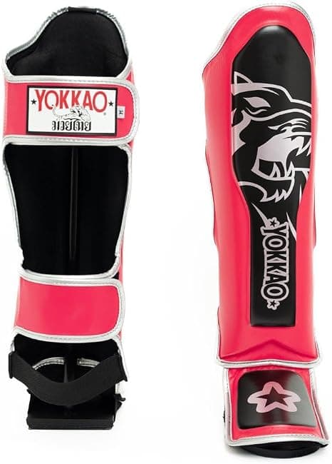 YOKKAO Muay Thai Designer Shin Guards OSS - Fuchsia — image 4