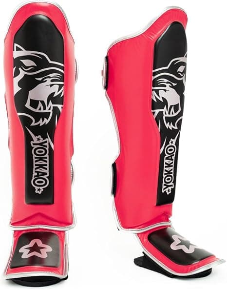 YOKKAO Muay Thai Designer Shin Guards OSS - Fuchsia — image 2