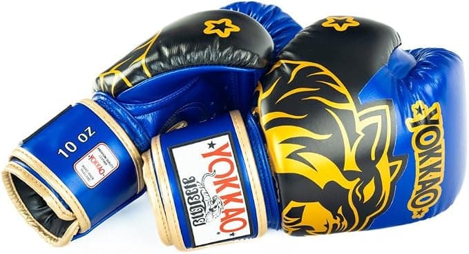 YOKKAO Design Breathable Muay Thai Boxing Glove Electric Blue — image 4
