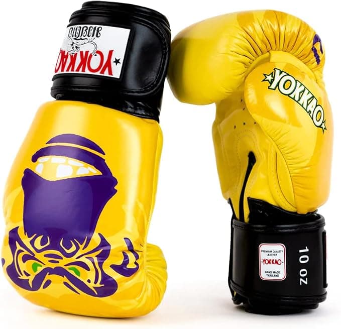 YOKKAO Design Breathable Muay Thai Boxing Glove Primate Yellow — image 3