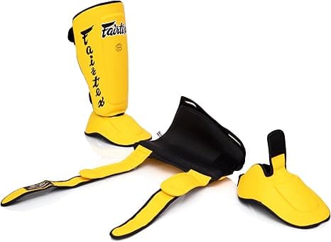 Fairtex SP7 Muay Thai Shin Guards Yellow — image 6