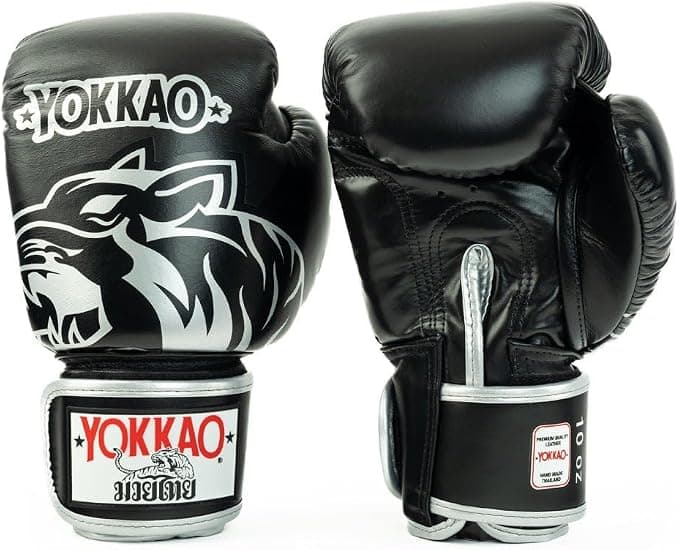 YOKKAO Design Breathable Muay Thai Boxing Glove Black — image 4