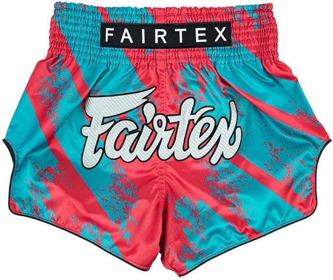 Fairtex Slim Cut Muay Thai Boxing Shorts Pink/Blue