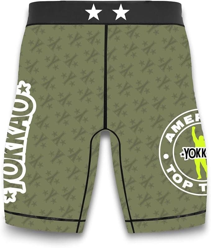 YOKKAO Muay Thai MMA Shorts Unisex  Att Monogram Green — image 2