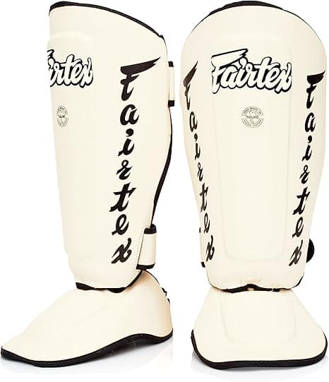 Fairtex SP7 Muay Thai Shin Guards White