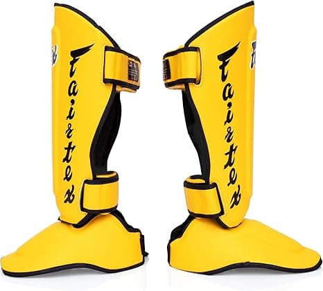 Fairtex SP7 Muay Thai Shin Guards Yellow — image 5