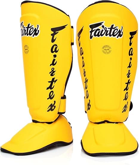 Fairtex SP7 Muay Thai Shin Guards Yellow