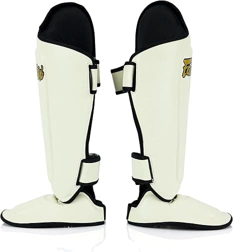 Fairtex SP8 Muay Thai Shin Guards White — image 3