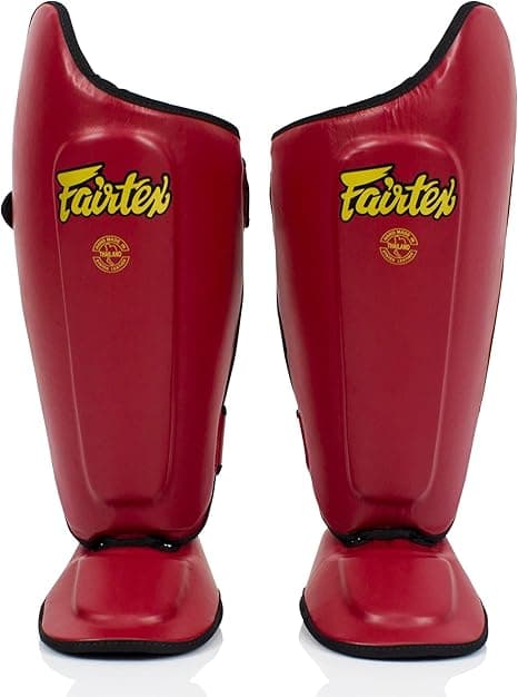Fairtex SP8 Muay Thai Shin Guards Red