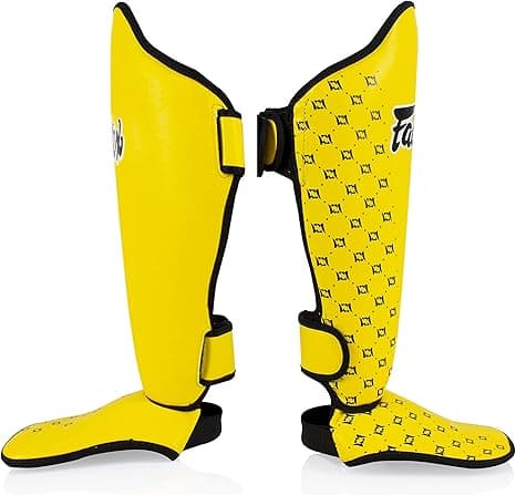 Fairtex SP5 Muay Thai Shin Guards Yellow — image 4