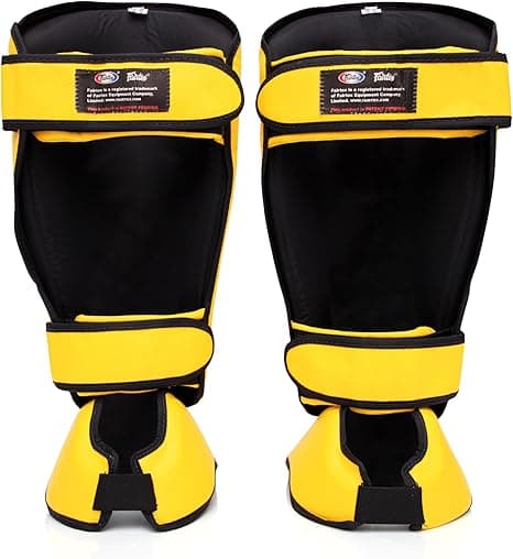 Fairtex SP7 Muay Thai Shin Guards Yellow — image 3