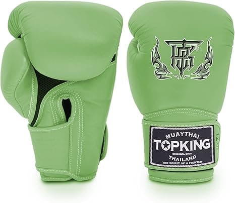 Top King Super Air Breathable Leather Gloves Green