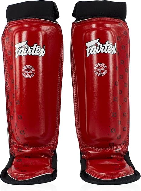 Fairtex SP6 Muay Thai Shin Guards Red — image 5
