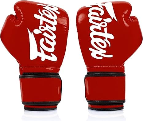 Fairtex Muay Thai Boxing Gloves Red — image 4