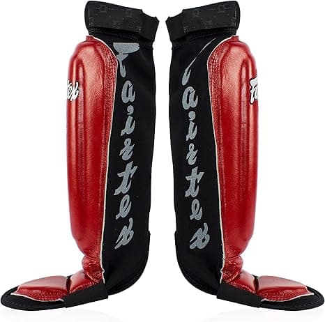 Fairtex SP6 Muay Thai Shin Guards Red — image 4
