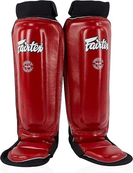Fairtex SP6 Muay Thai Shin Guards Red
