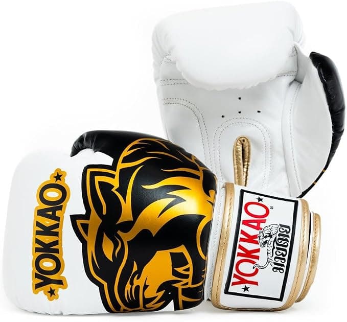 YOKKAO Design Breathable Muay Thai Boxing Glove White