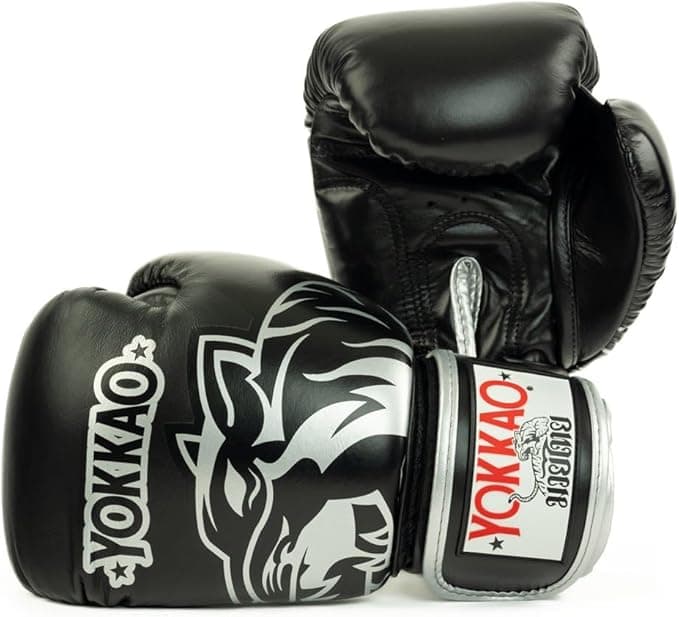 YOKKAO Design Breathable Muay Thai Boxing Glove Black